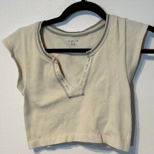 Urban Outfitters Go For Gold Seamless Cropped Top